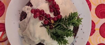 Chocolate Christmas Pudding - No Bake Fridge Cake